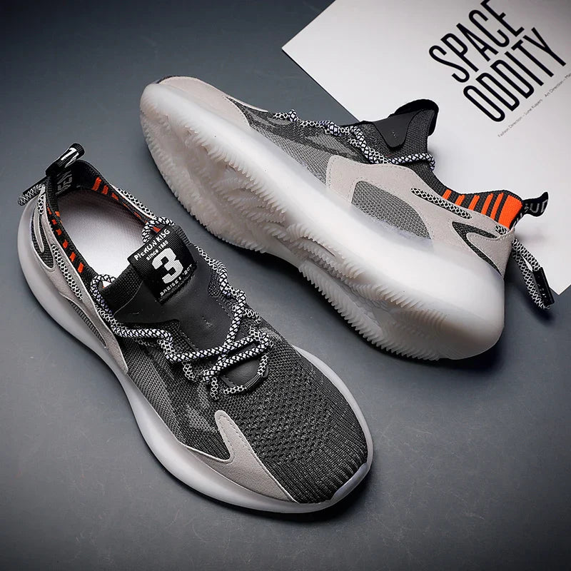 Orthopädische Sneaker Damen Mesh Schnürung Schwarz - Norvielle