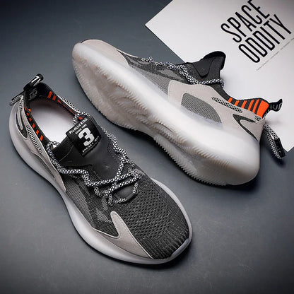 Orthopädische Sneaker Damen Mesh Schnürung Schwarz - Norvielle