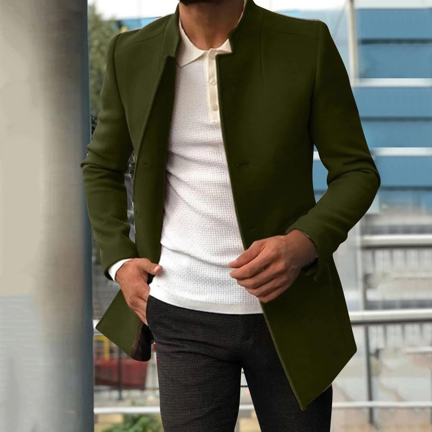 Larson Herren Slim-Fit Mantel
