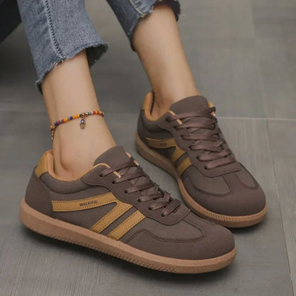 Sneaker Damen Herren Schnürschuhe Gummisohle