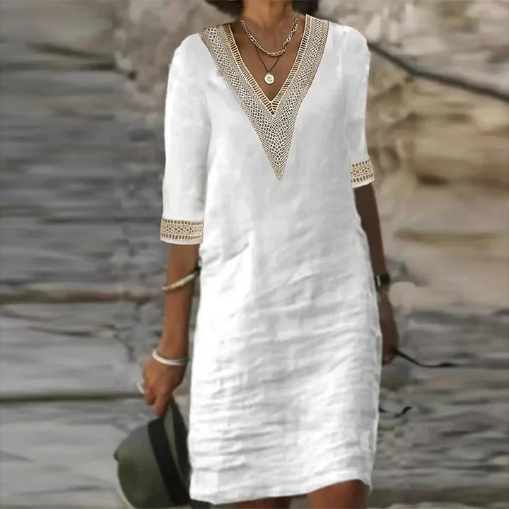 Norvielle Damen Sommerkleid Elegant