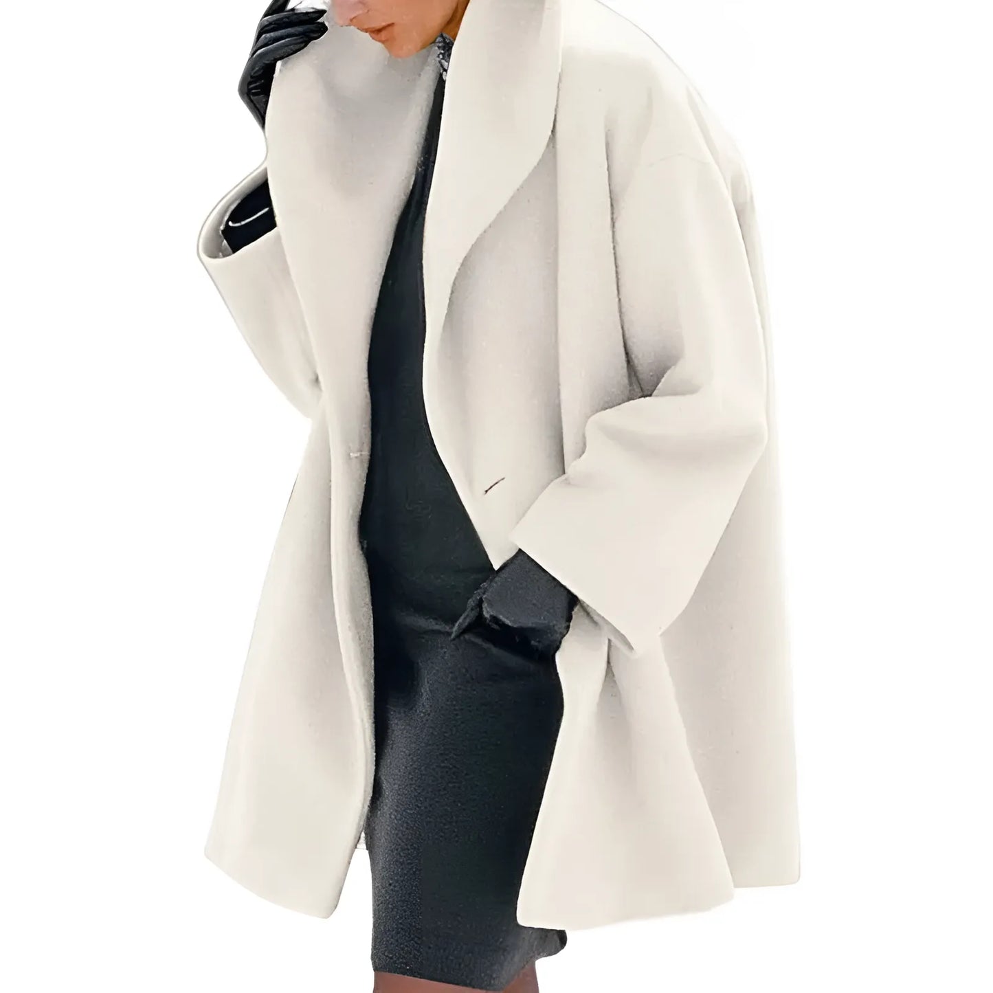 Damen Wintermantel Strukturdesign Schnitt