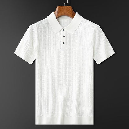 Herren Poloshirt Baumwolle Weiß - Norvielle