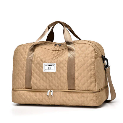 Reisetasche Leicht Diamantmuster Kabinentauglich Faltbar