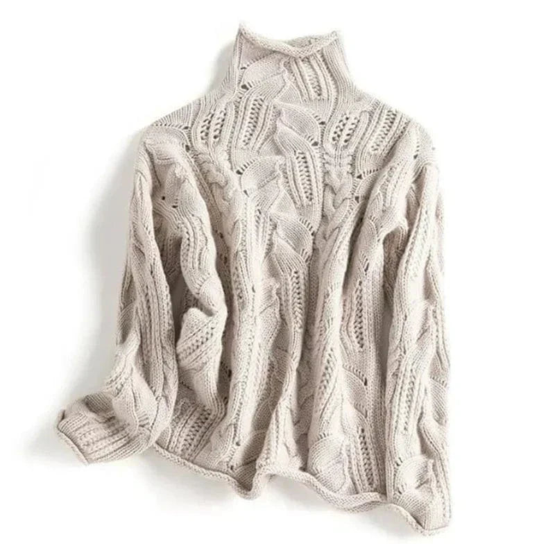 Damen Rollkragenpullover Elegantes Design - Norvielle