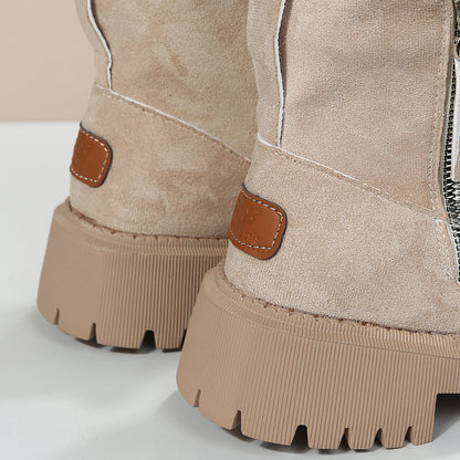 Norvielle Damen Lederstiefeletten Elegantes Design