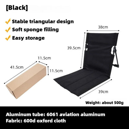 Camping Klappstuhl Aluminiumrahmen Gepolstert Wetterfest Ultraleicht