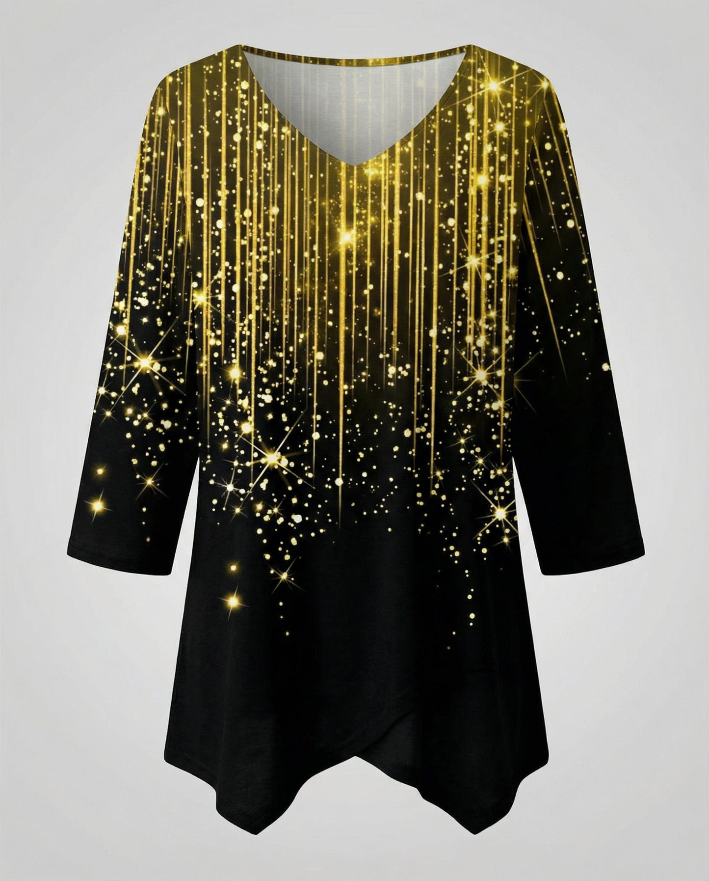 Damen V-Ausschnitt Oberteil Elegantes Design
