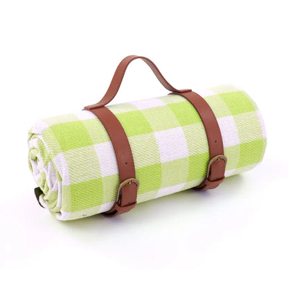 Wasserdichte Picknickdecke Kariert mit Tragegurt