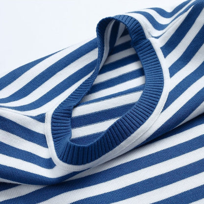 Damen Langarmshirt Lässig Gestreift