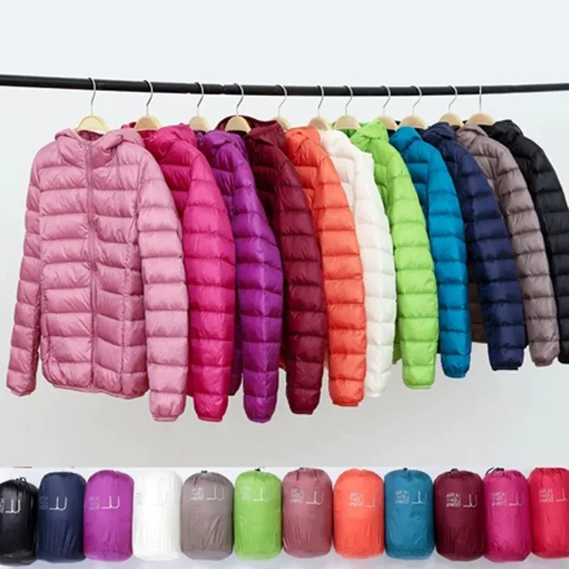 Norvielle Damen Daunenjacke Ultraleicht Mit Kapuze