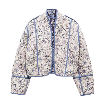 Fleur Quilted Jacke Reversible Design helle Seite

