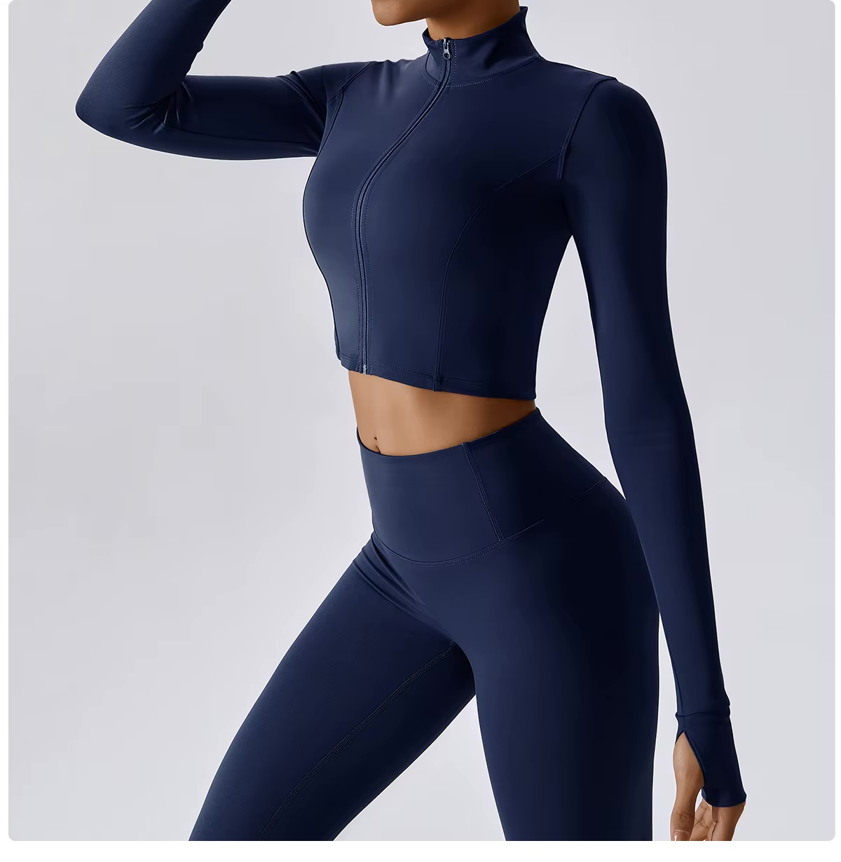 Damen Sportset 3-teilig Weste Oberteil Hose