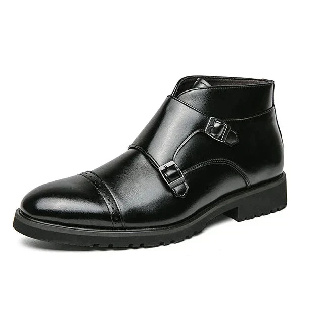 Herren Stiefel Geschlossene Form Doppelte Schnallen
