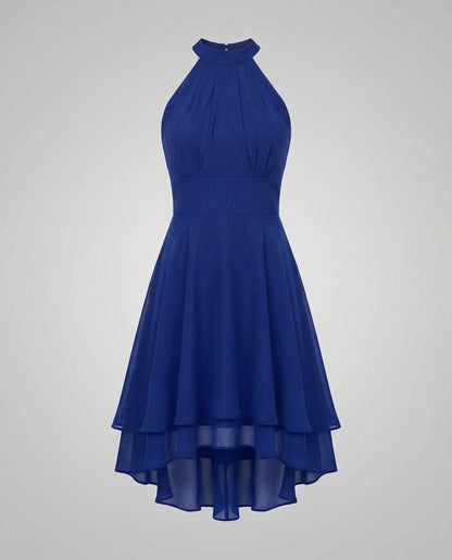 Damen Sommerkleid Rüschenkleid Pastellfarben