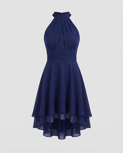 Damen Sommerkleid Rüschenkleid Pastellfarben