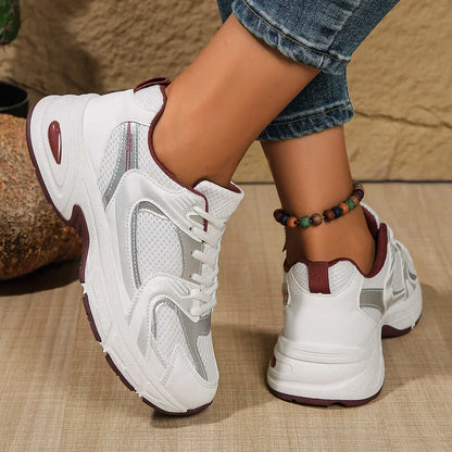 Damen Chunky Sneaker Schnürverschluss