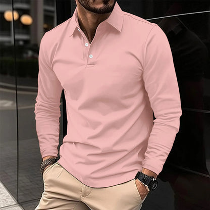 Herren Klassische Polo-Shirt Baumwolle Weiß