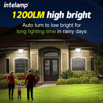 Solar LED Sicherheitsstrahler 2er-Pack 1200LM IP65 Wasserdicht