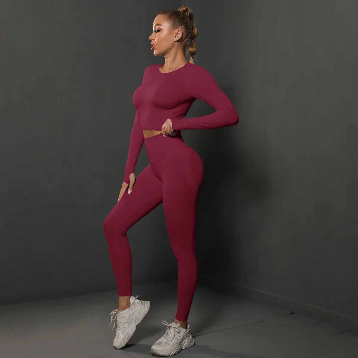 Damen Jogginganzug Sportlich Zweiteilig