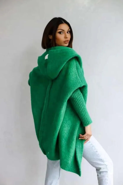 Norvielle Damen Fledermaus Strickjacke