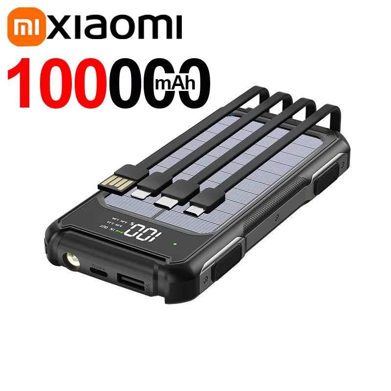 Voltora Powerbank 20.000mAh 4-in-1 Kabel Schnellladung LED