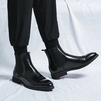 Norvielle Herren Stiefel Stil Lederschaft