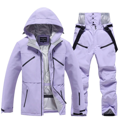 Unisex Skianzug 2-teilig Wasserdicht Funktionstil
