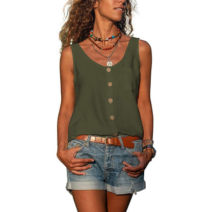 Damen Modetanktop Ibiza aus Baumwolle Elegant Weiß
