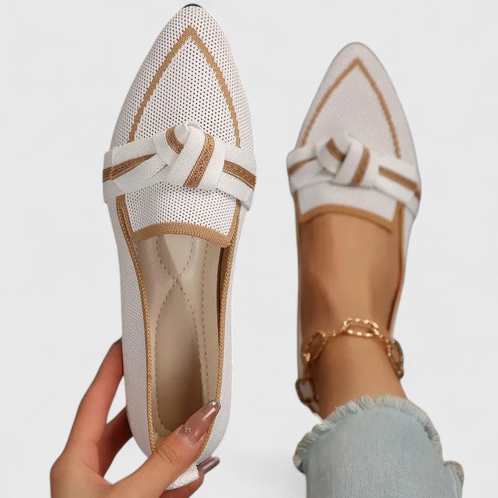 Damen Orthopädische Loafer Spitze Zulaufend