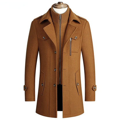 Norvielle Herren Wollmantel Trend