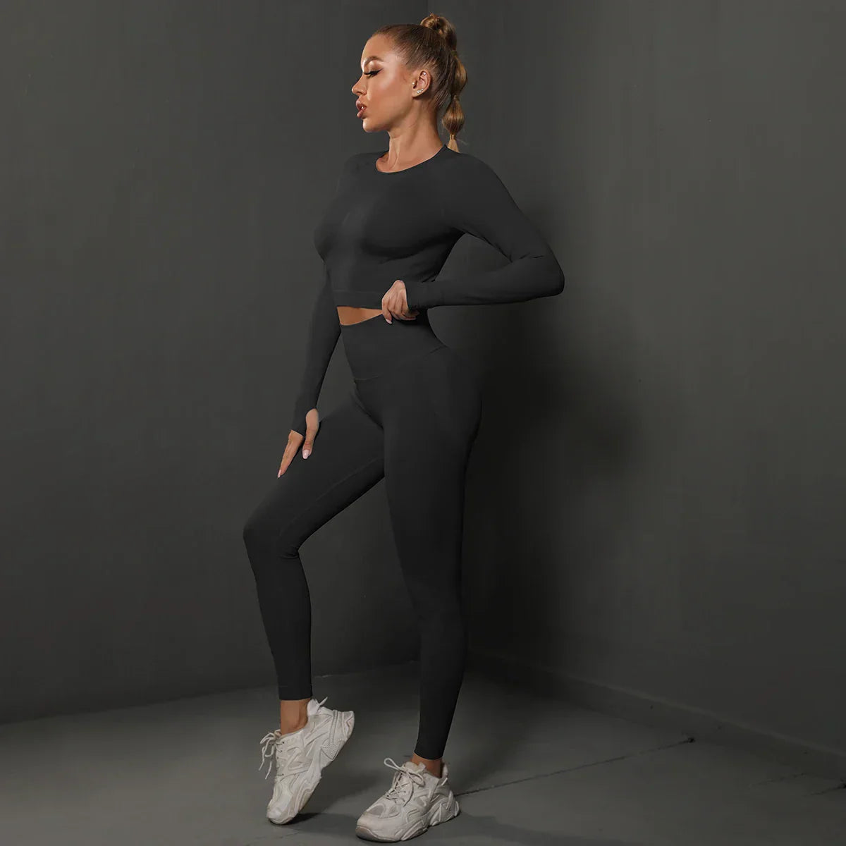 Damen Jogginganzug Zweiteilig Sportlich