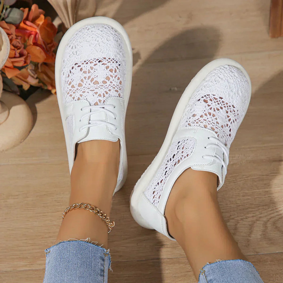 Norvielle Damen Orthopädische Laufschuhe Atmungsaktives Mesh
