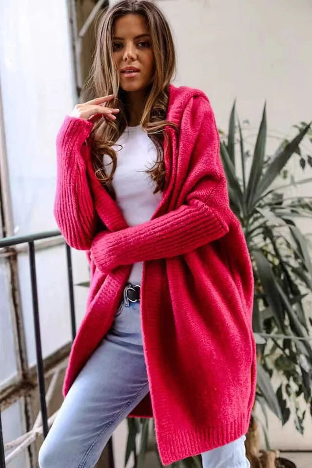 Norvielle Damen Fledermaus Strickjacke