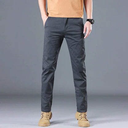 Herren Baumwollhose Slim Fit Gerades Bein