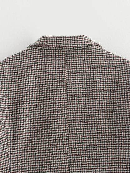 Noverra Damenblazer Kariert Oversized Klassisch