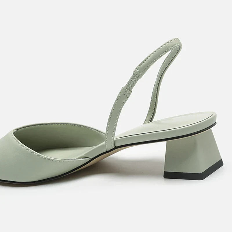 Izara Damen Slingback Schuhe Spitz Absatz