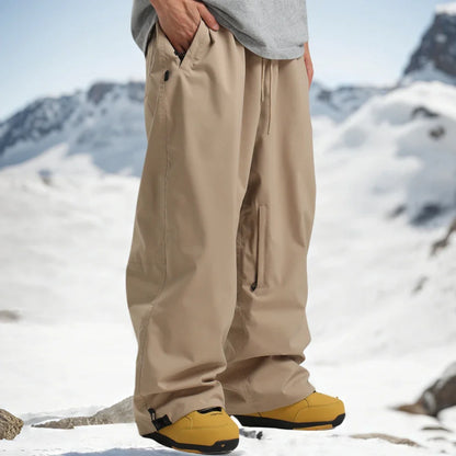 Herrenhose Lockere Fit Weite Beinform Mit Taschen