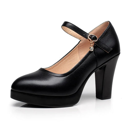 Cordelia Damen Plateau-Pumps Leder