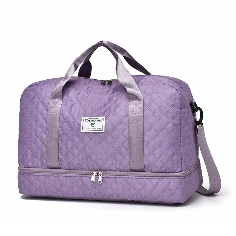 Reisetasche Leicht Diamantmuster Kabinentauglich Faltbar