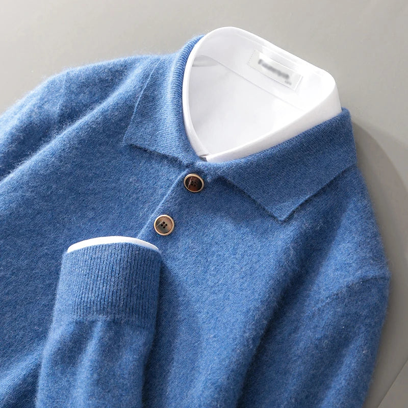 Belford Herren Polo aus Kaschmir
