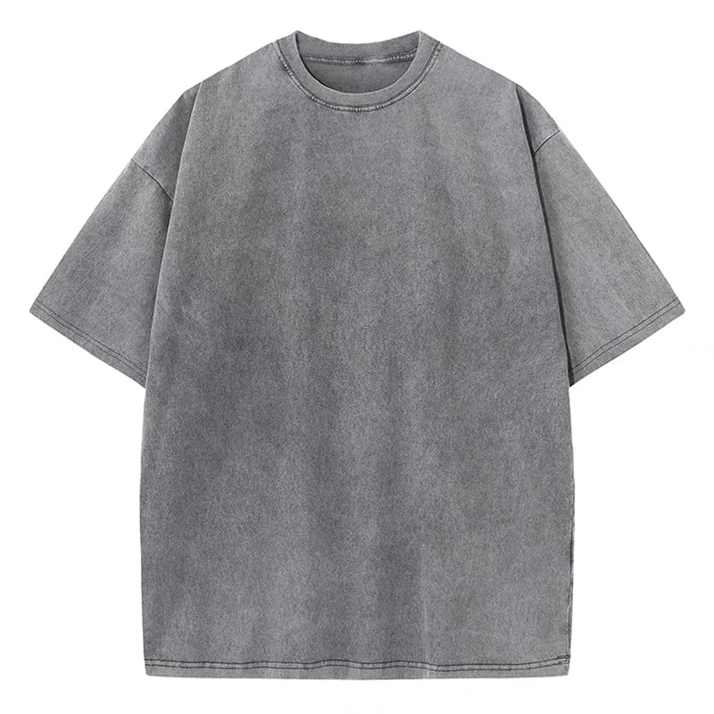 Damen Oversized T-Shirt Urban Streetstyle Grau