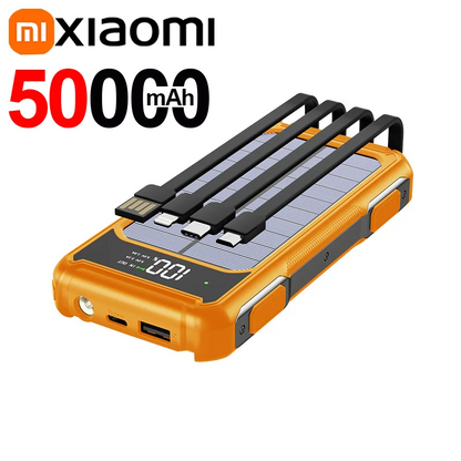 Voltora Powerbank 20.000mAh 4-in-1 Kabel Schnellladung LED