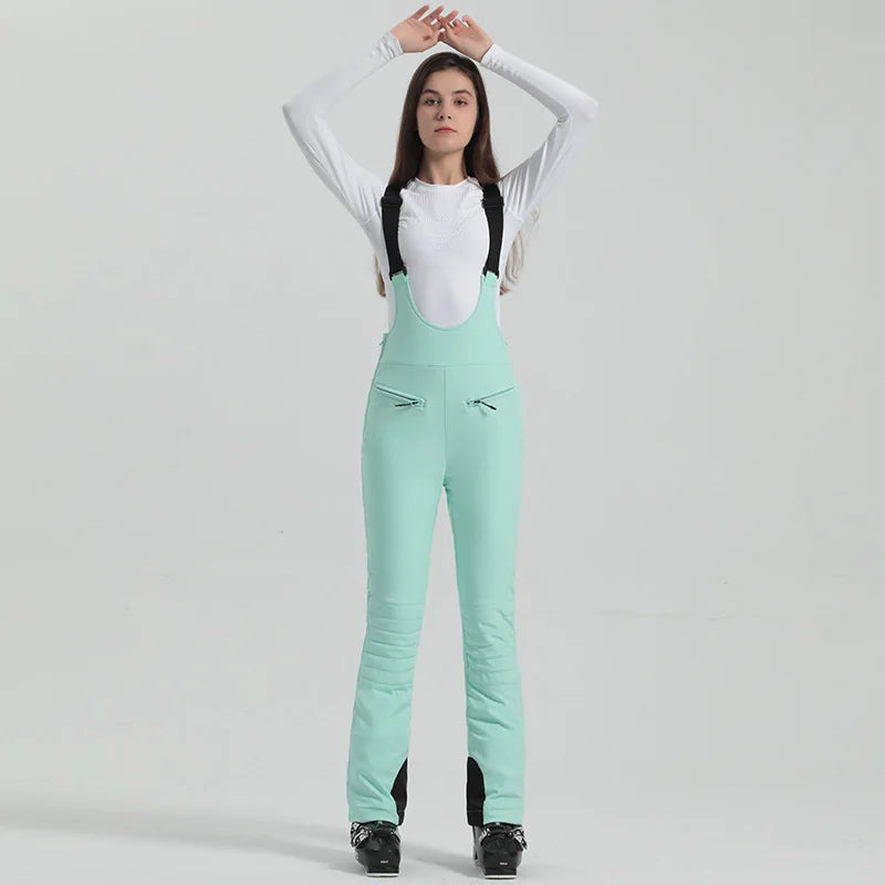Damenhose mit Trägern Elastischer Bund