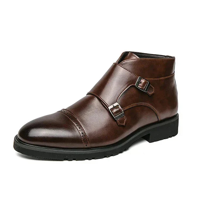 Herren Stiefel Geschlossene Form Doppelte Schnallen