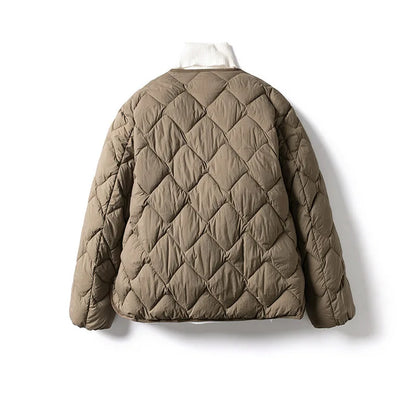 Damen Pufferjacke Warm Leicht Gesteppt