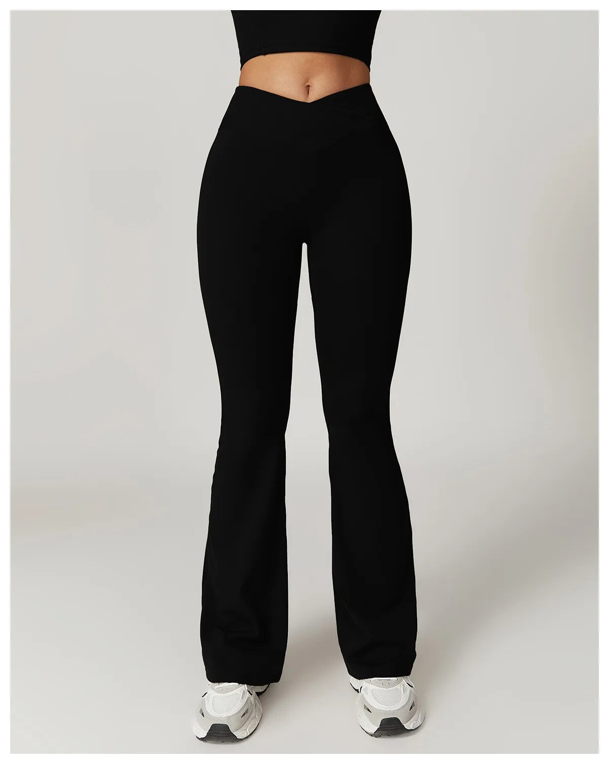 Damen Yoga Hose Hohe Taille Mit Seitlichem Bundabschluss - Norvielle