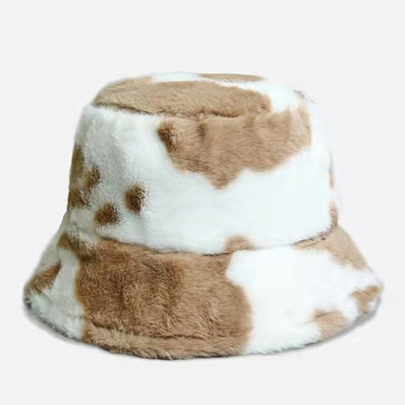 Weiche Unisex Mütze Warm Plüsch Winter Bucket Hat → Weiche Unisex