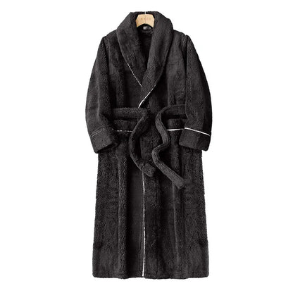 Veloura Luxus Bademantel Damen schwarz – weicher Plush Bademantel
