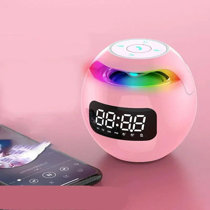 Bluetooth Lautsprecher Wecker LED Nachtlicht 2200mAh